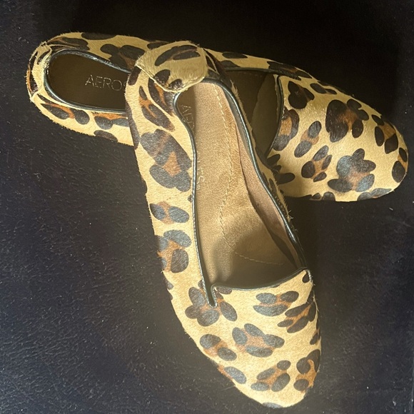AEROSOLES Leopard Animal Print Loafers - Picture 1 of 9